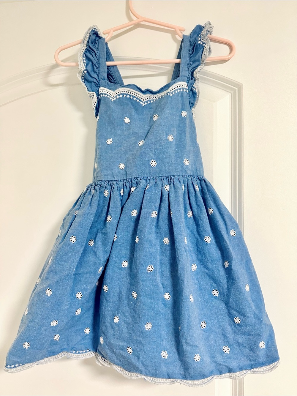Cat & Jack Light Blue Eyelet Sundress